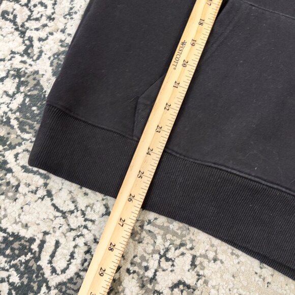 Bench Men's Hoodie Size S Black Cotton Blend Logo Activewear Sportive Athleisure - Picture 6 of 7